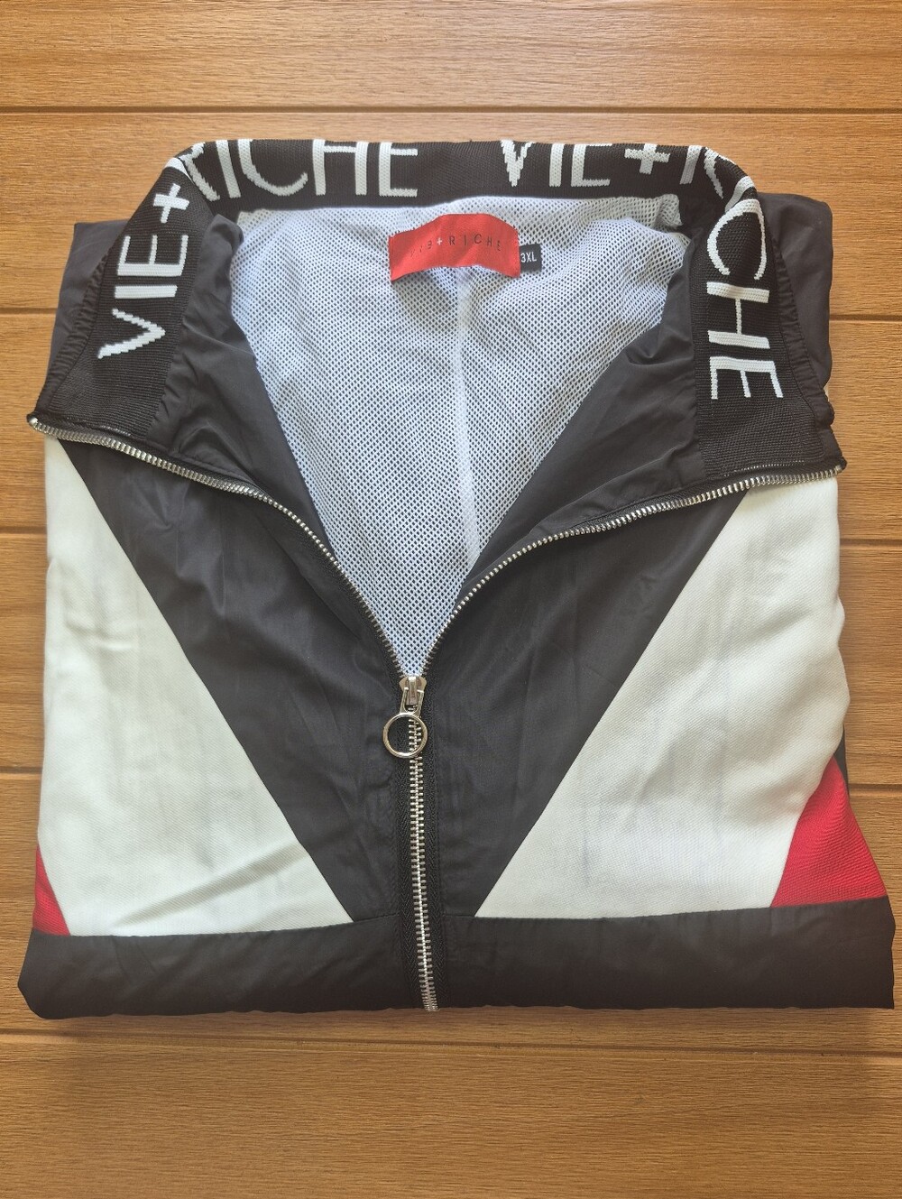 Vie & Riche Colorblock Retro Style Windbreaker - Size 3XL - Picture 2 of 7